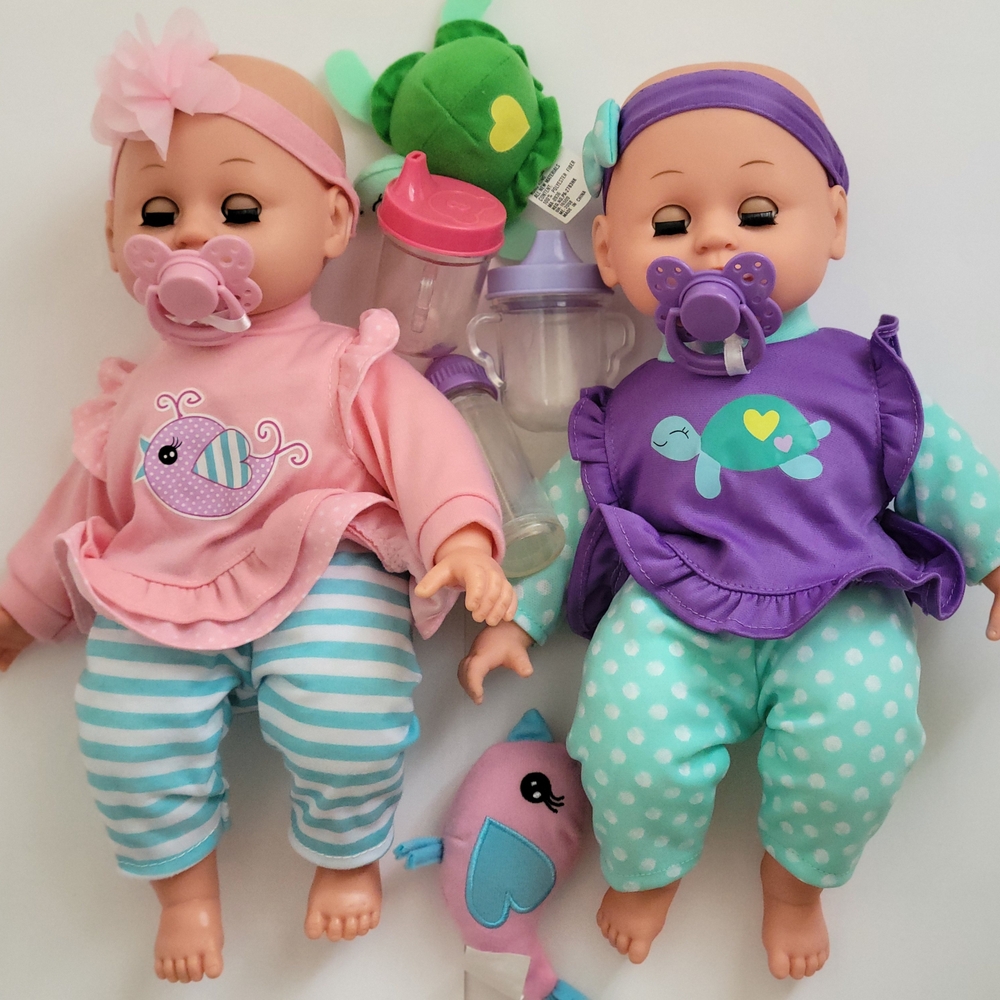 Adorable Twin Baby Dolls Set with Accessories